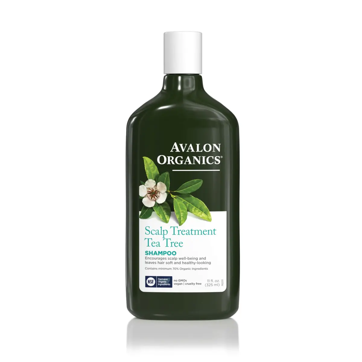 Avalon Organics Tea Tree Shampoo 11 Fl Oz | Scalp Well-Being & Hair Softness - main product image
