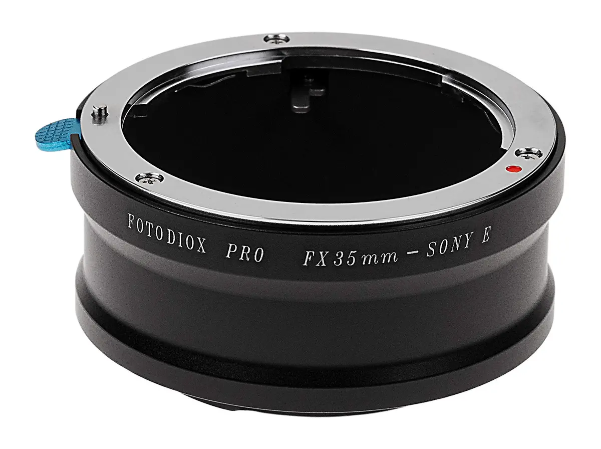 Fotodiox PRO Lens Mount Adapter, 35mm Fuji Fujica X-Mount Lenses to Sony E-Mount NEX Camera, Black, (FX35-SnyE-Pro) - main product image