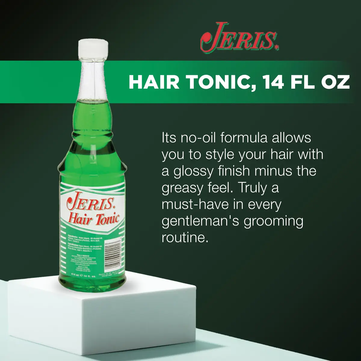 Clubman Jeris Hair Tonic Professional Size 414ml (14 Fl Oz) | Classic Men's Grooming Treatment for Shine and Scalp Health - view 3