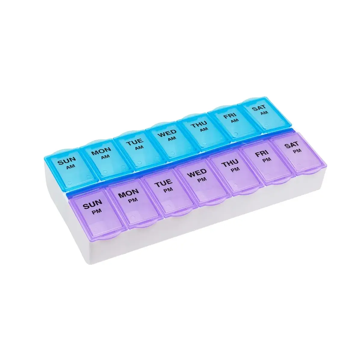 EZY DOSE Weekly AM/PM Pill Organizer Case 14 Compartments | Arthritis Foundation Recommended - main product image