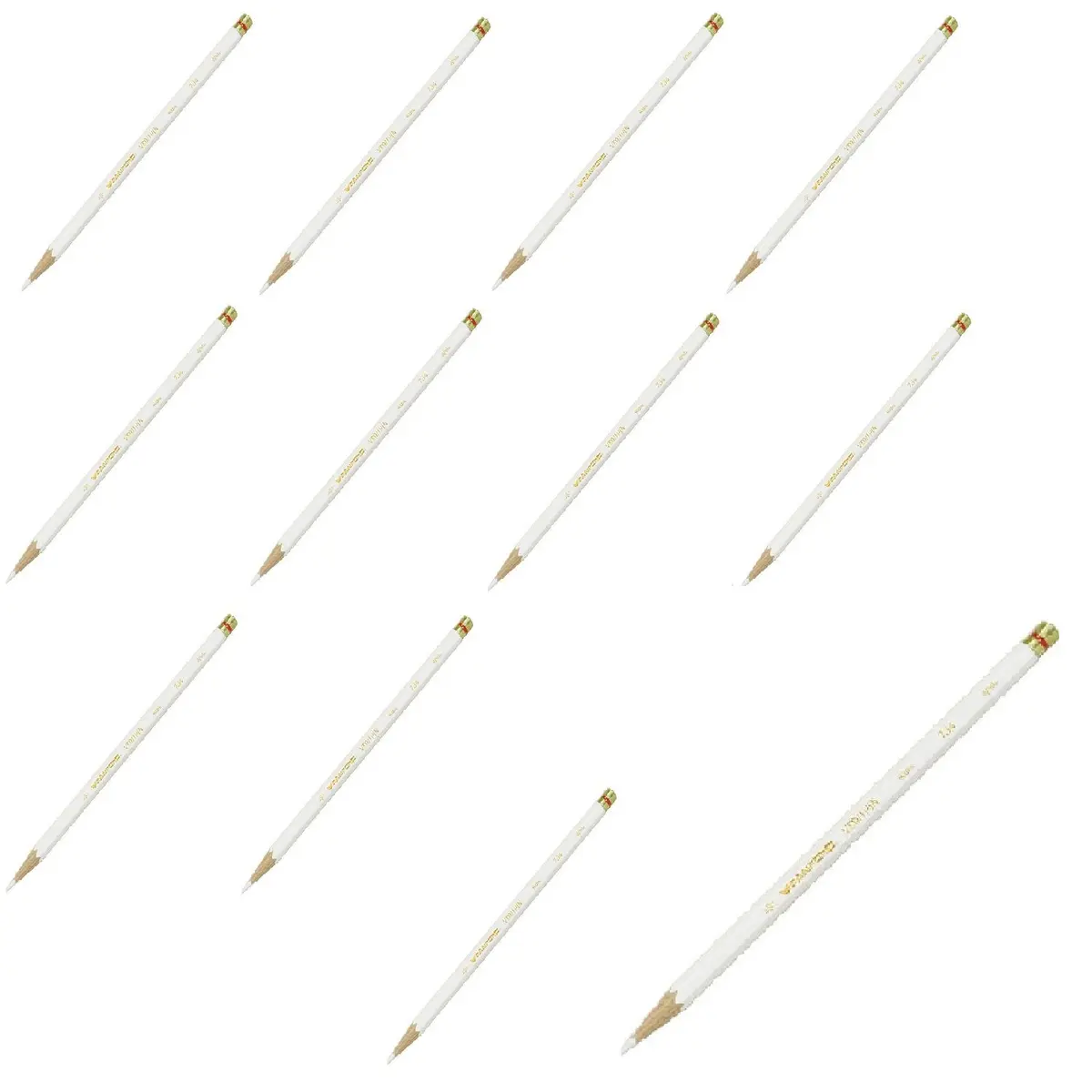 Prismacolor Verithin Pencil Set (12 White) | Fine Lead for Precise Drawing & Writing - main product image