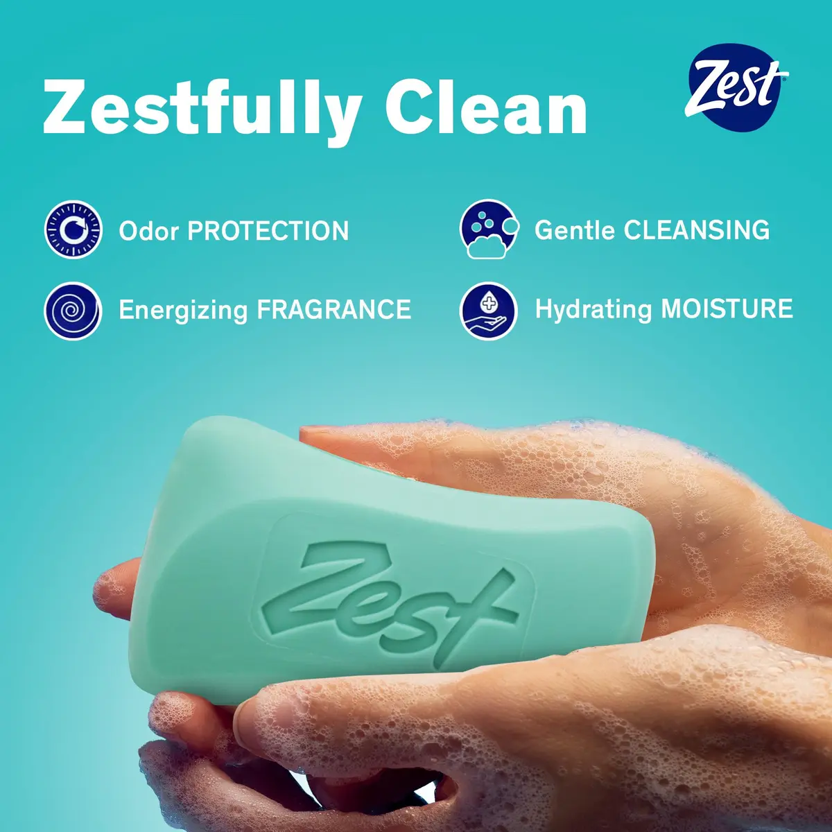 Zest Aqua Bar Soap 113g (4 oz) | Classic Scent, Moisturizing Lather - view 4