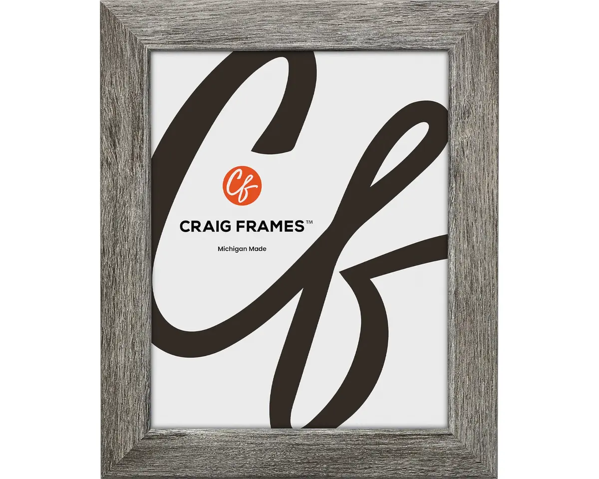Craig Frames 10x13 Gray Barnwood Picture Frame 25.4cm x 33cm | Rustic Wall & Tabletop Decor - main product image