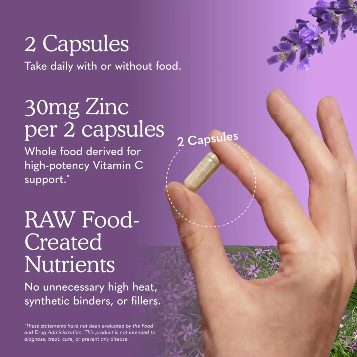 Garden of Life Vitamin Code Raw Zinc Supplement 30mg | Vegan Capsules for Immune & Skin Support - view 5
