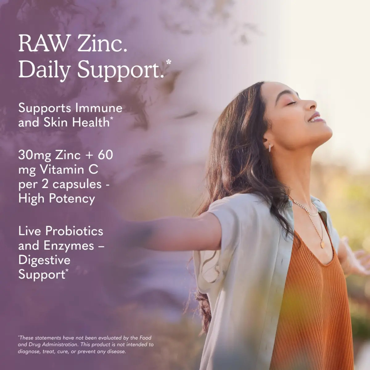 Garden of Life Vitamin Code Raw Zinc Supplement 30mg | Vegan Capsules for Immune & Skin Support - view 4