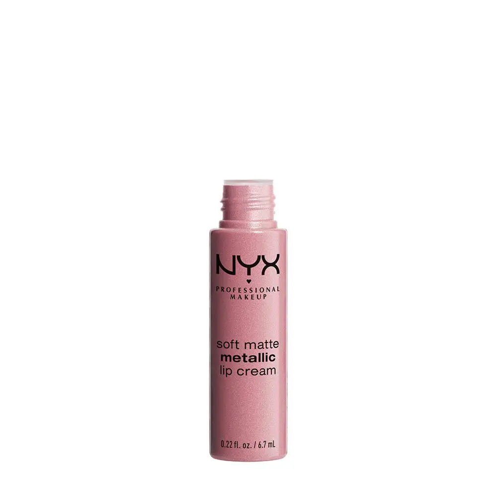 NYX PROFESSIONAL MAKEUP Soft Matte Metallic Lip Cream Liquid Lipstick Milan 6.5ml (0.22 Fl Oz) | PETA-Certified Cruelty-Free Metallic Matte Finish - view 3