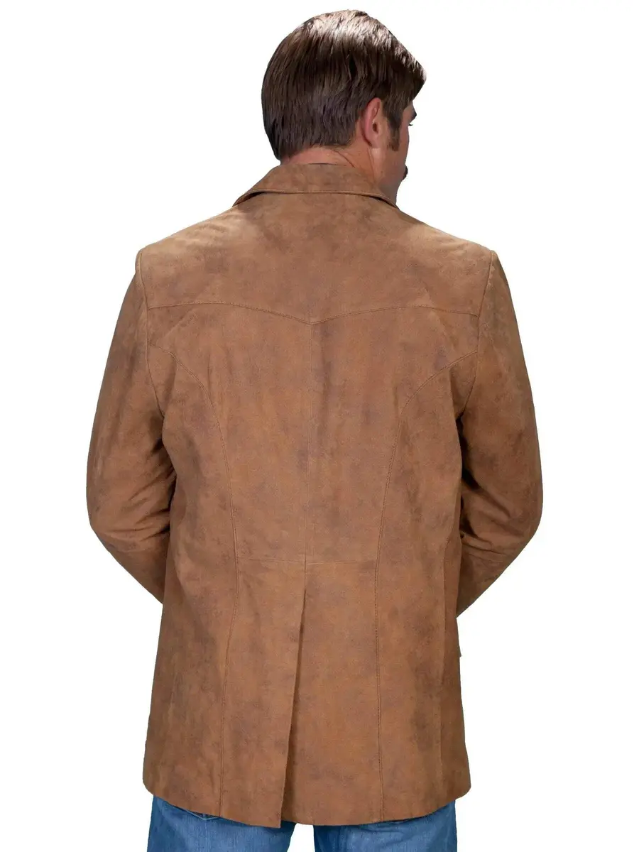 Scully Men's Oakridge Western Leather Blazer Brown 44 T | Classic Western Style Leather Blazer - view 2