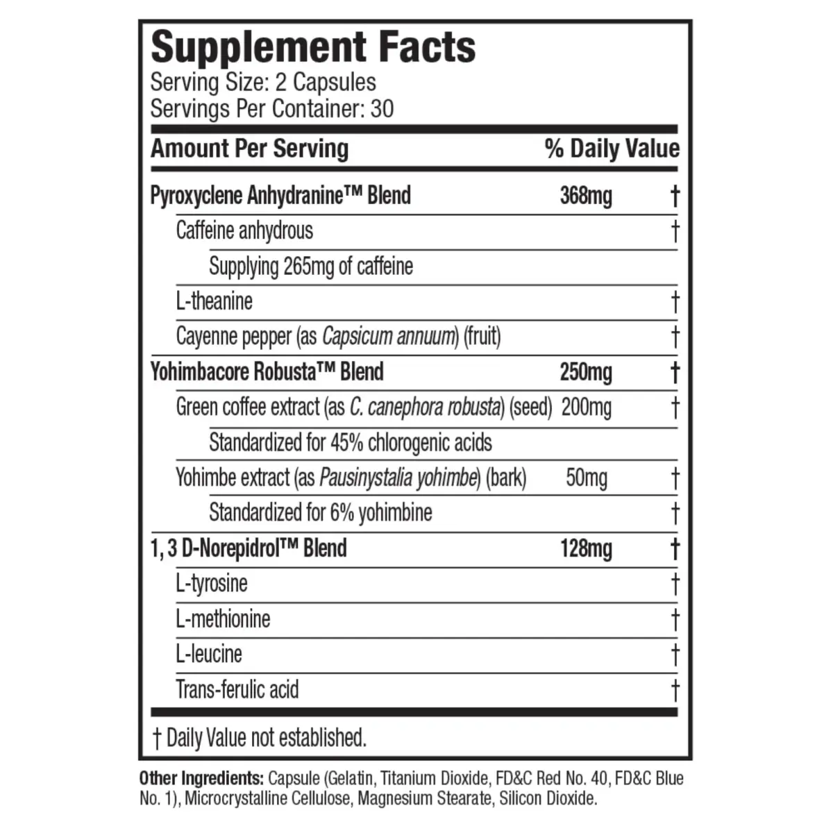 Hydroxycut Hardcore Thermogenic Supplement 60 Capsules | Metabolism Support with 265mg Caffeine - view 2