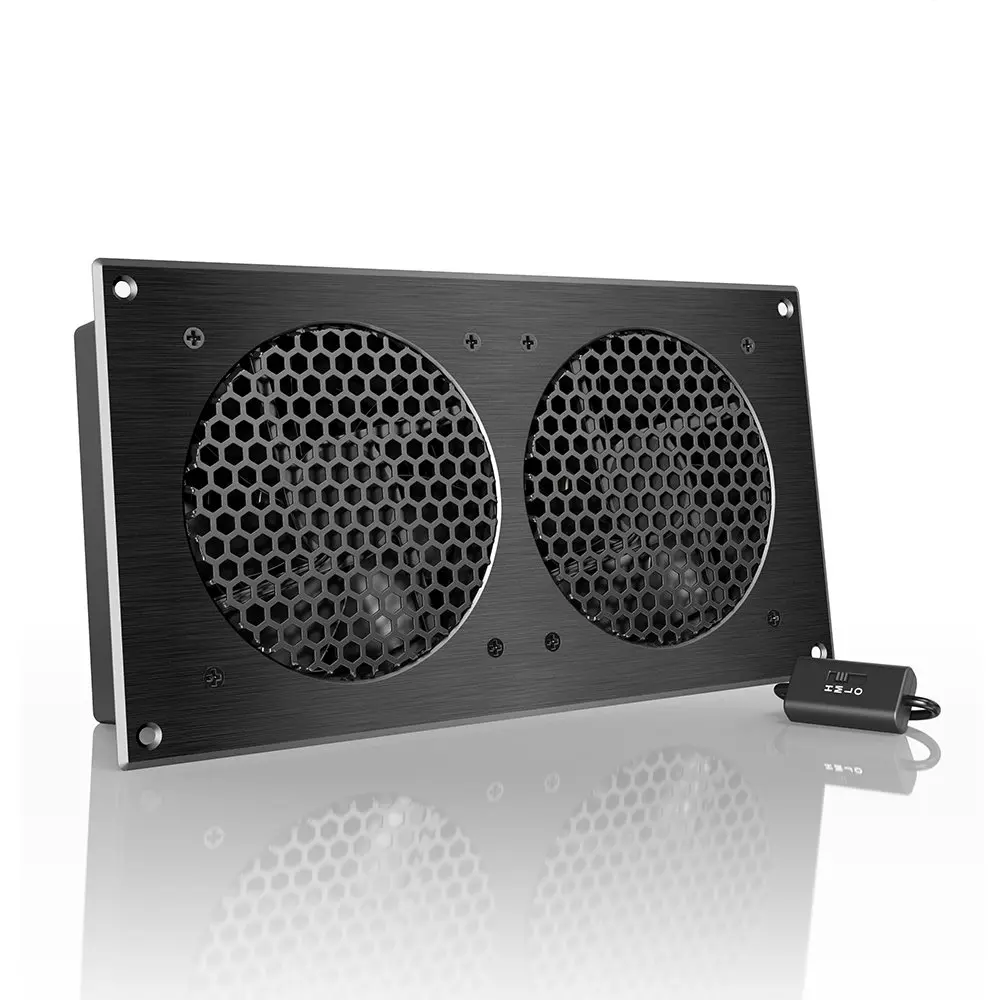 AC Infinity AIRPLATE S7 Quiet Cabinet Cooling Fan 12" (30.7 cm) with Speed Controller | 104 CFM Airflow, 19 dBA Noise, Dual Ball Bearings - main product image