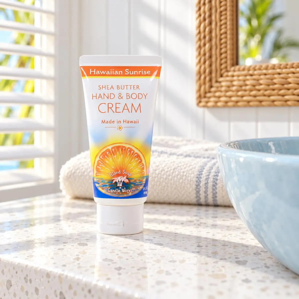 Island Soap & Candle Works Hawaiian Sunrise Body Cream 3 Oz | Refreshing Citrus & Shea Butter - view 3