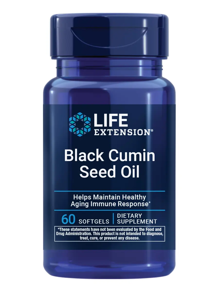 Life Extension Black Cumin Seed Oil Softgels 60 Count | Supports Healthy Immune Response & Whole-Body Wellness - main product image