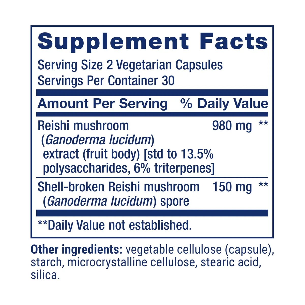 Life Extension Reishi Extract Mushroom Complex, 60 Capsules | Immune Support & Antioxidant Power - view 3