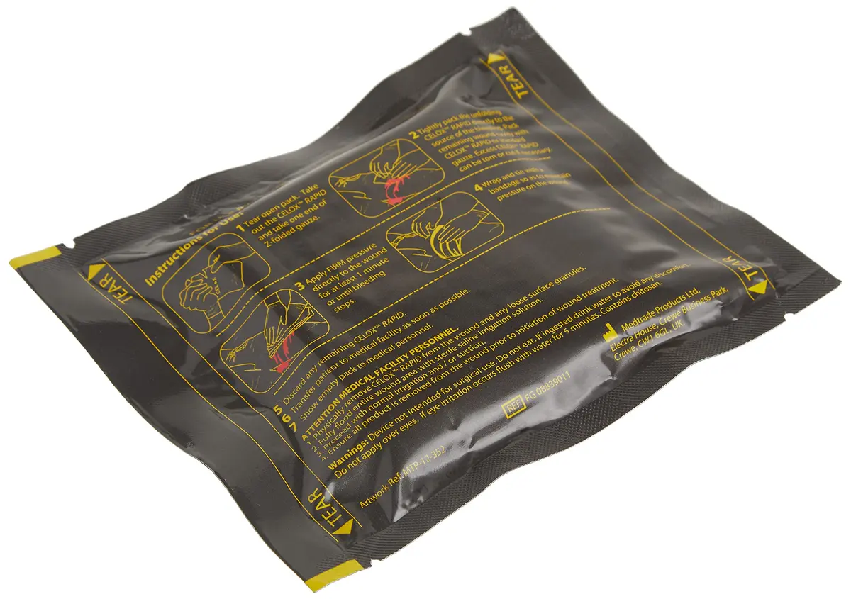 Celox RAPID Z-Folded Gauze 7.6cm x 1.5M (1 Count) | Stops Severe Bleeding in 60 Seconds - view 4