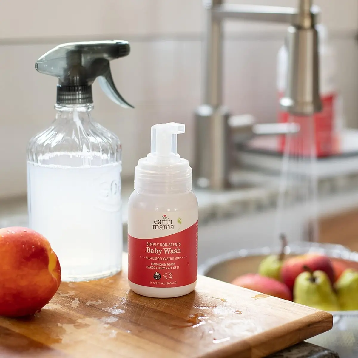 Earth Mama Simply Non-Scents Baby Wash Foaming Hand Soap 186ml (6.27 Fl Oz) | National Eczema Association Seal of Acceptance - view 6