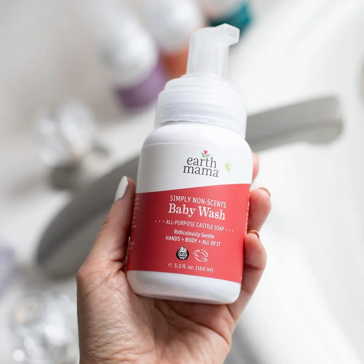 Earth Mama Simply Non-Scents Baby Wash Foaming Hand Soap 186ml (6.27 Fl Oz) | National Eczema Association Seal of Acceptance - view 7