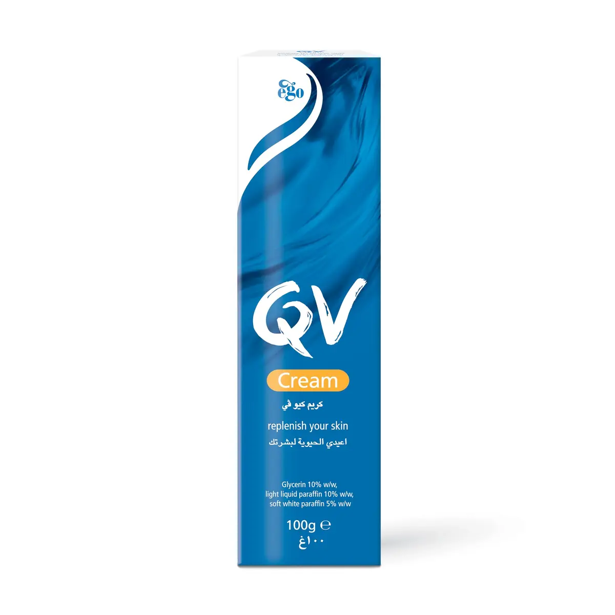 QV Cream with 10% Glycerin 100g | Hydrating, Sensitive Skin Moisturiser - main product image