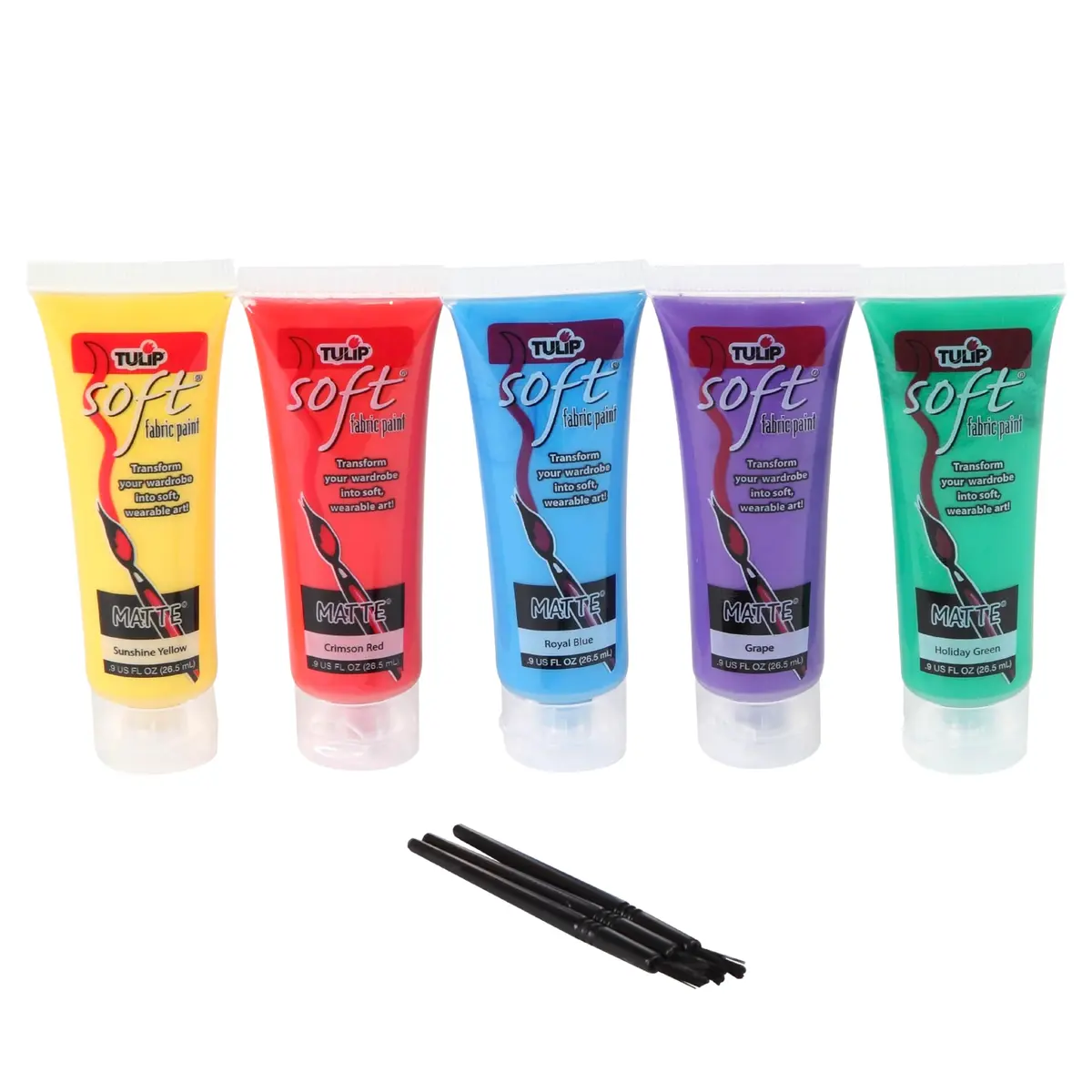 TULIP Soft Fabric Paint, 4.5 fl oz (133 ml), Primary Colors | Vibrant, Flexible & Washable Fabric Paint - view 2