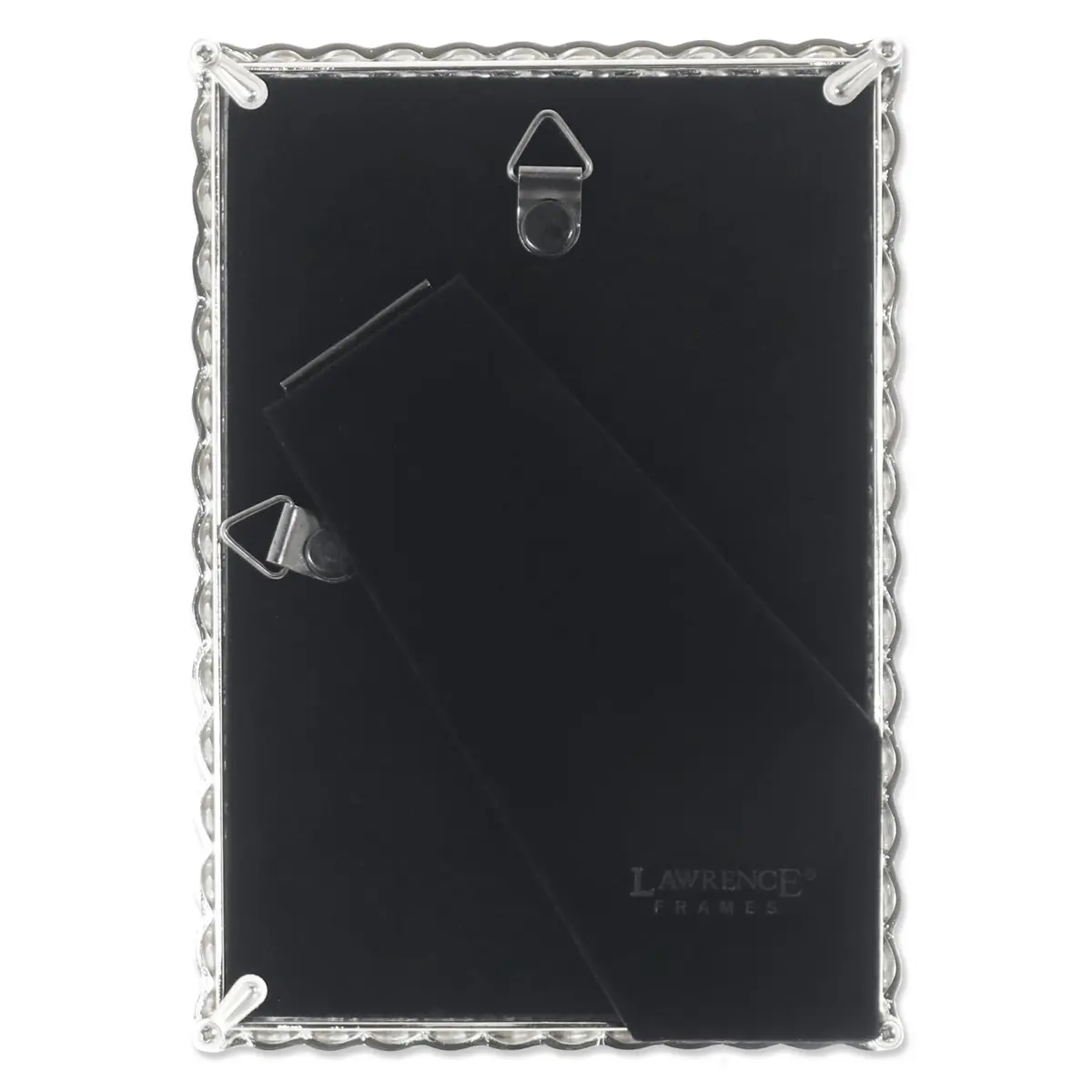 Lawrence Frames Silver Rope Design Picture Frame 4x6 | Elegant Metal Wall & Tabletop Decor - view 2