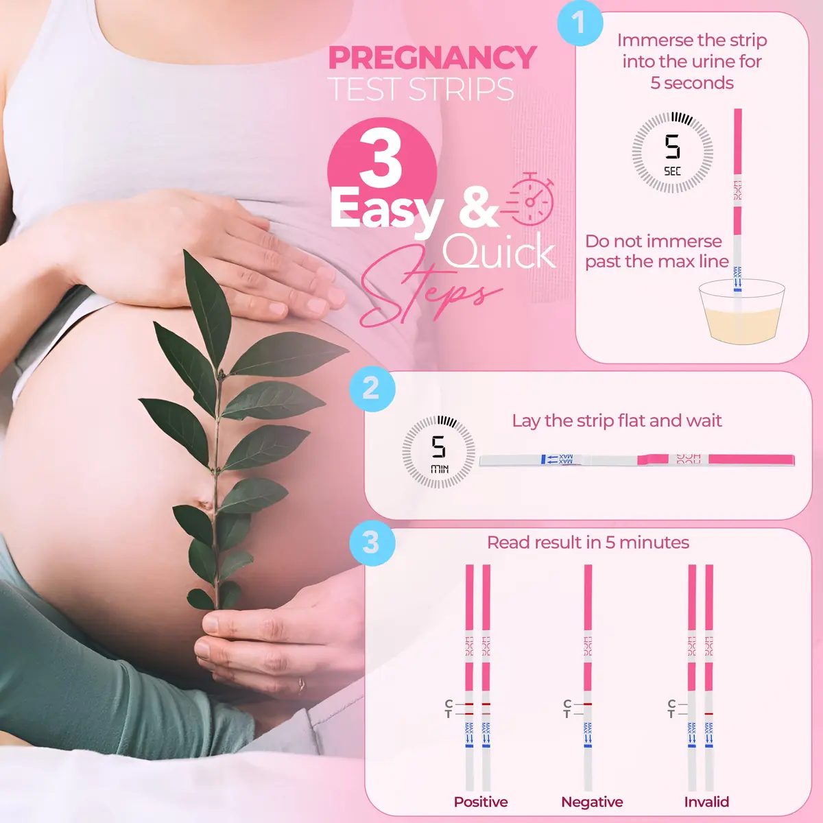 Clinical Guard Ovulation & Pregnancy Test Kit 30 Count | Fast, Accurate Fertility & Early Pregnancy Detection - view 4