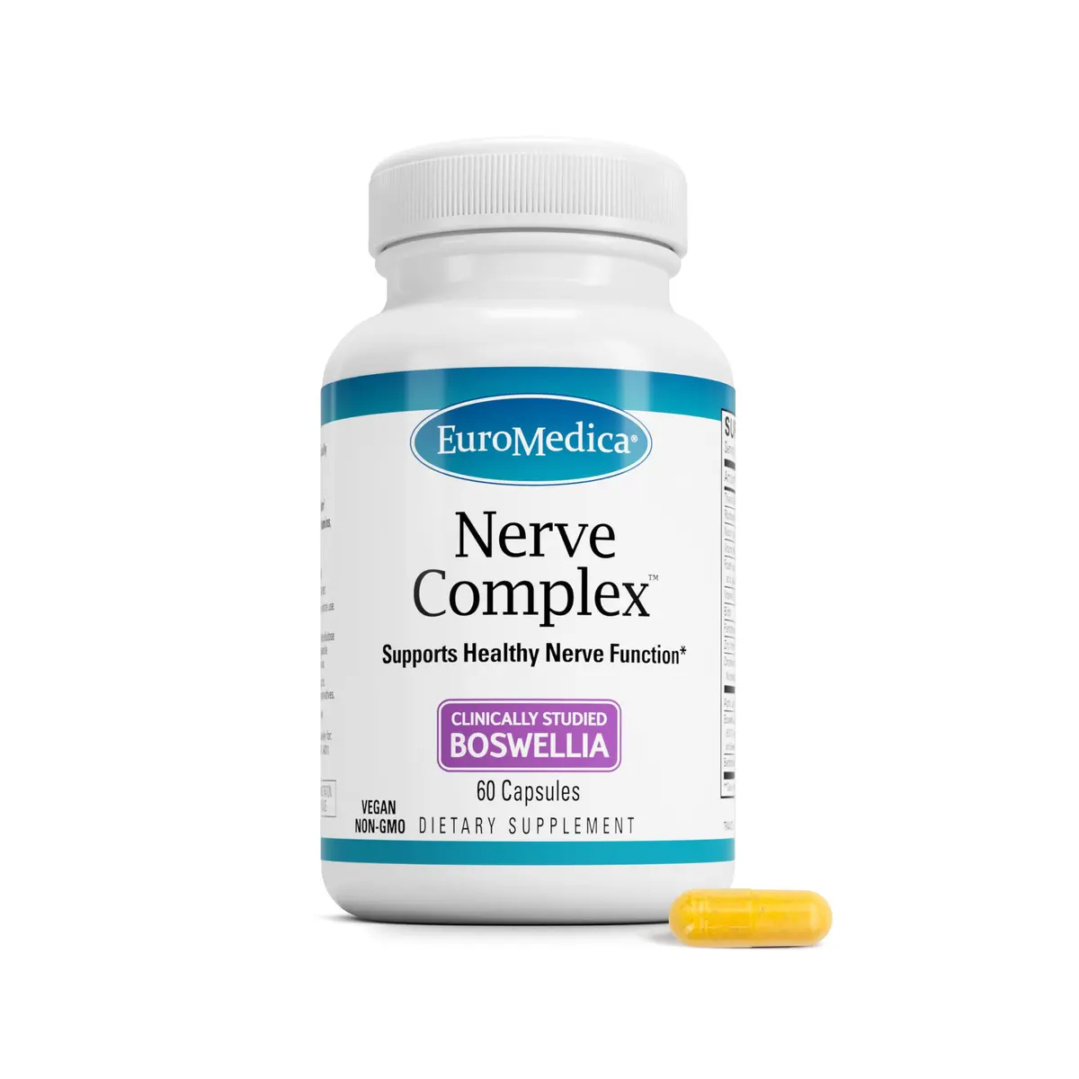 EuroMedica Nerve Complex 60 Capsules | Supports Nerve Function & Circulation - main product image