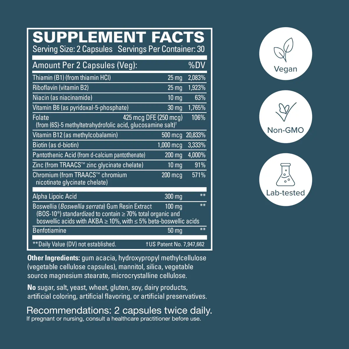 EuroMedica Nerve Complex 60 Capsules | Supports Nerve Function & Circulation - view 5