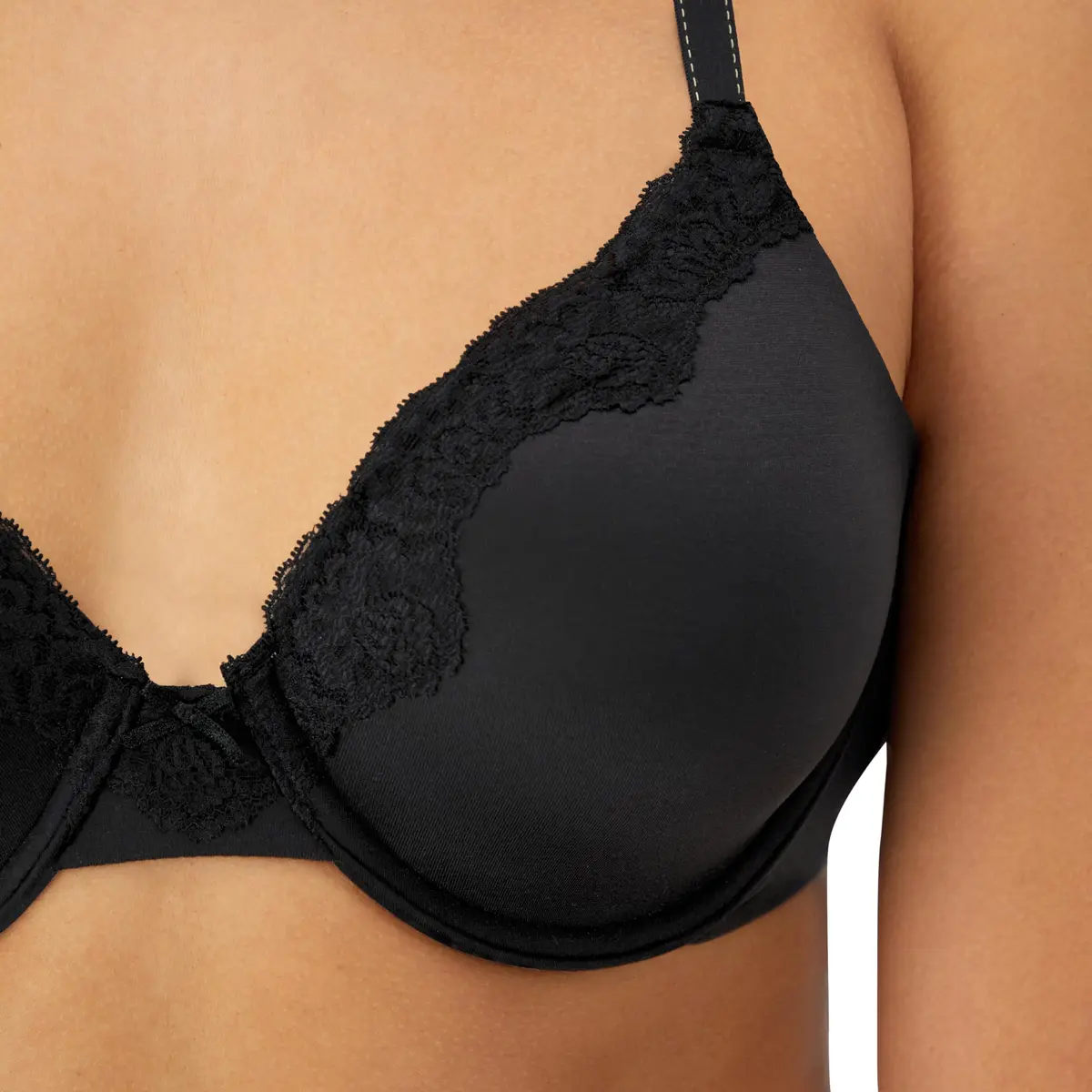 Maidenform Comfort Devotion Embellished Bra 34DD | Full Coverage, Soft Satin Microfiber, Convertible Straps - view 5