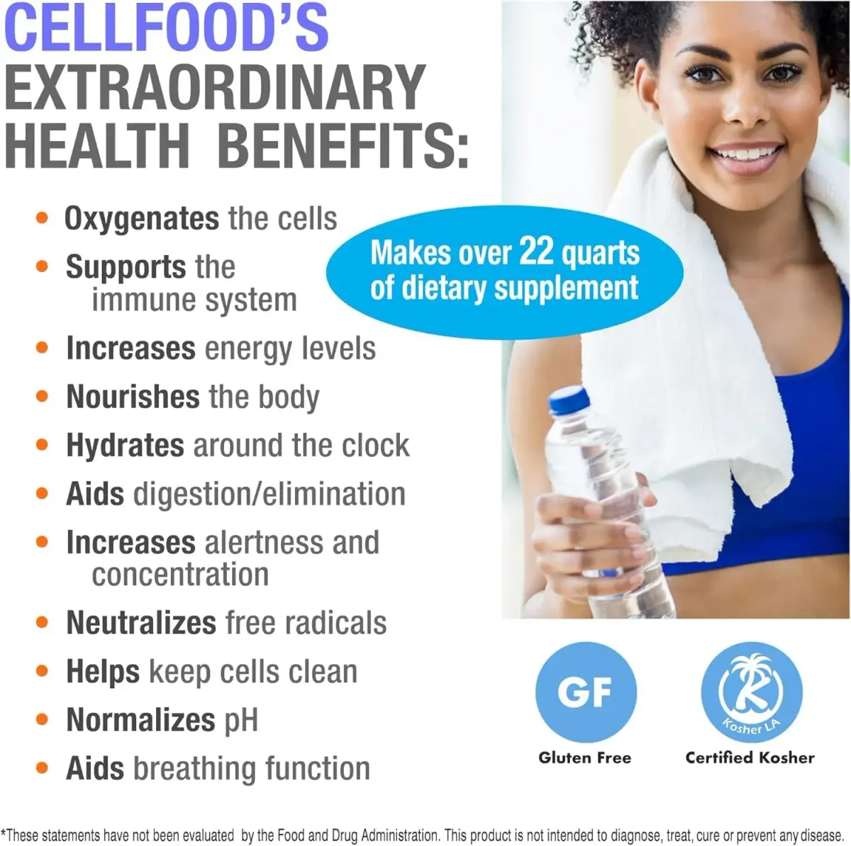 Cellfood Oxygen Boost Liquid Supplement 12 fl oz (360ml) | Gluten-Free, Kosher Certified, USA Import - view 6