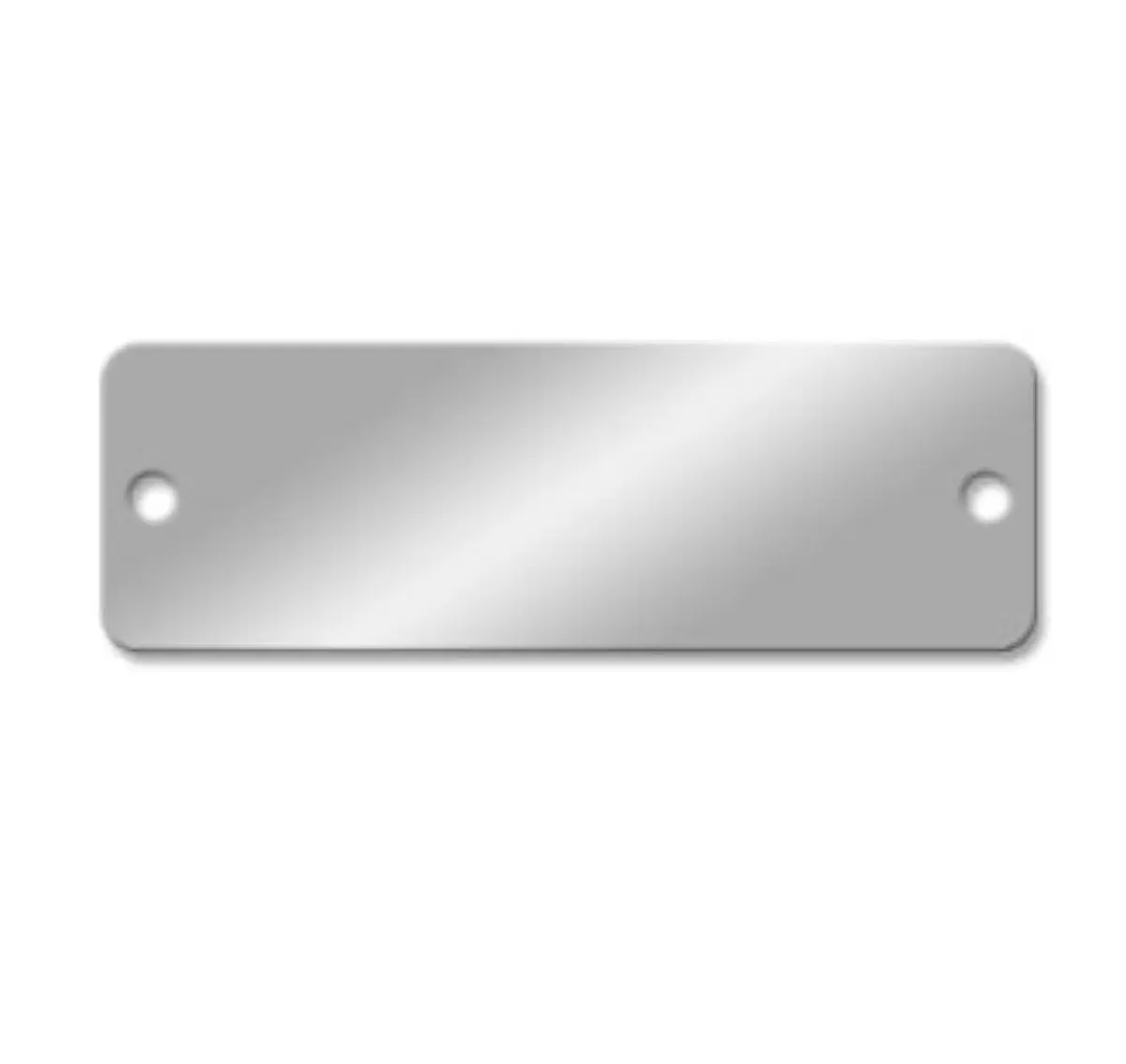 NapTags Aluminum Tags, 3x1 inch Rounded Corner, Pack of 25 | Durable Satin Finish for Engraving - main product image