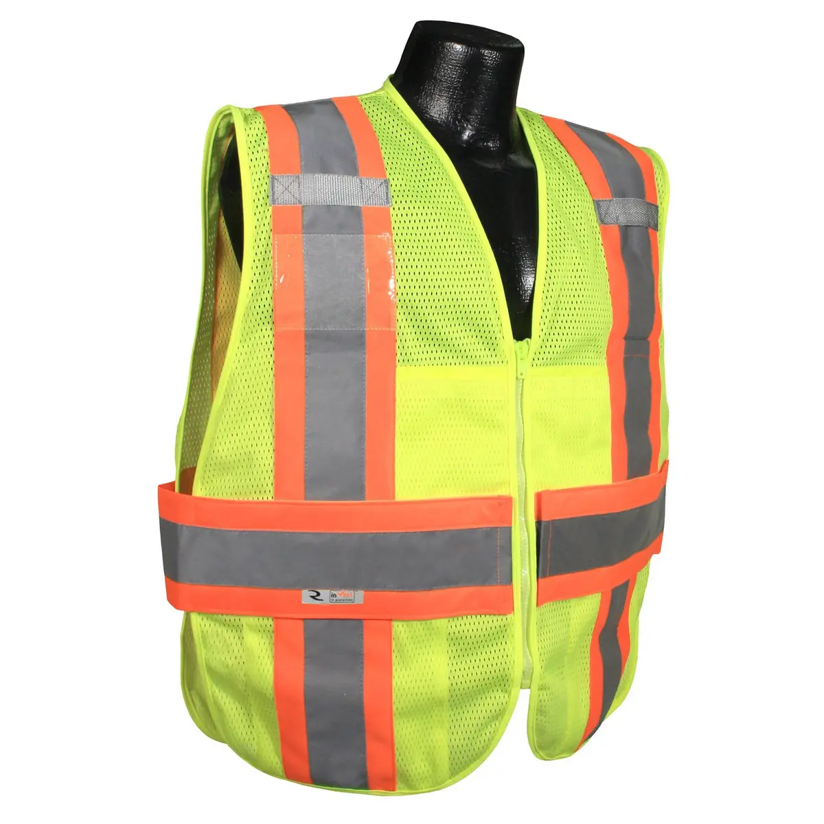 Radians SV23-2ZGM-3X/5X Polyester Mesh Class-2 Expandable Vest | Two Tone Safety Apparel - main product image