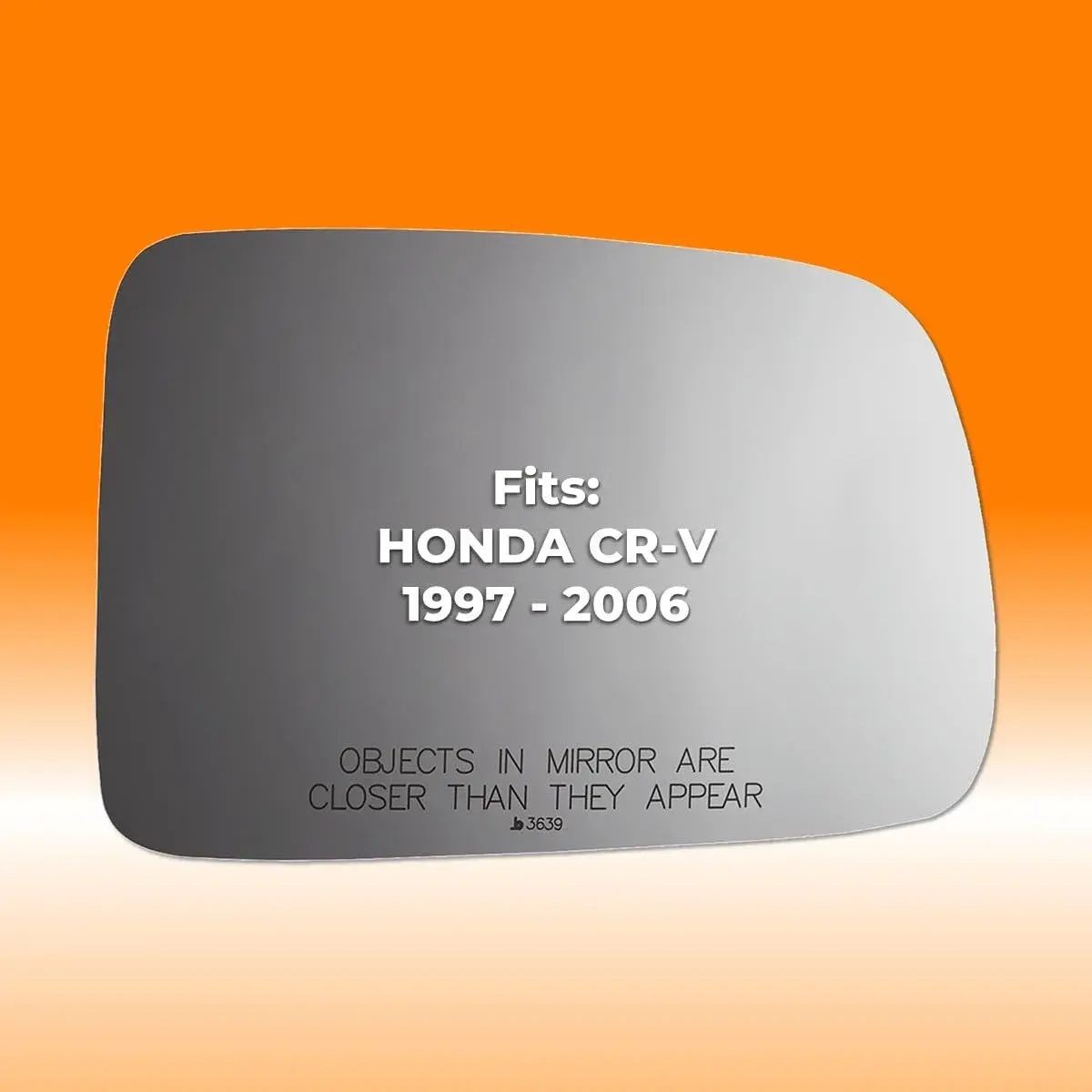 Burco 3639 Convex Passenger Side View Mirror Glass 9.5x5.75x1 inches (24.13x14.61x2.54 cm) | Direct Fit Replacement for Honda CR-V 1997-2006 - view 3