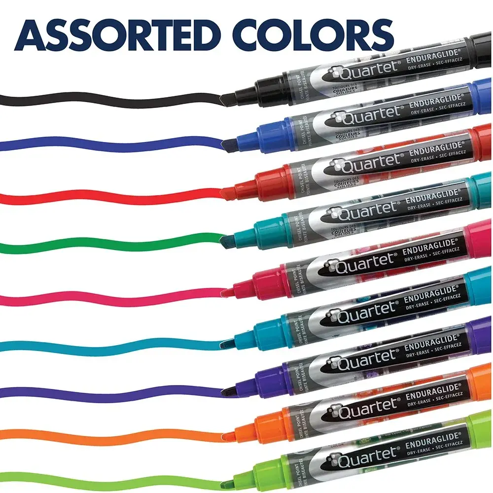 Quartet Dry Erase Markers, Fine Tip, Assorted Colors, 12 Pack | EnduraGlide for Bold Color - view 7