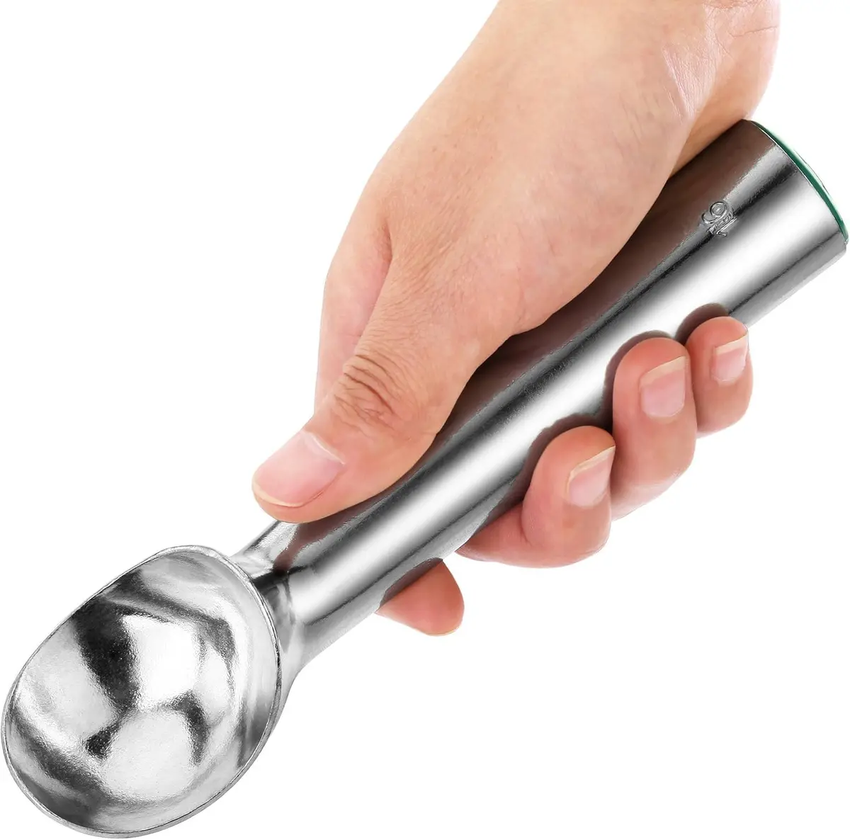 New Star Foodservice Ice Cream Scoop Size 24 | 1.5 oz Portion, Aluminum, Red Handle - view 7