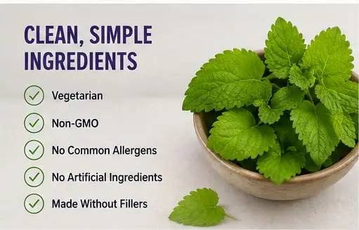 Paradise Herbs & Essentials Lemon Balm Extract, Vegan, 60 Capsules | Supports Calm & Relaxation - view 6