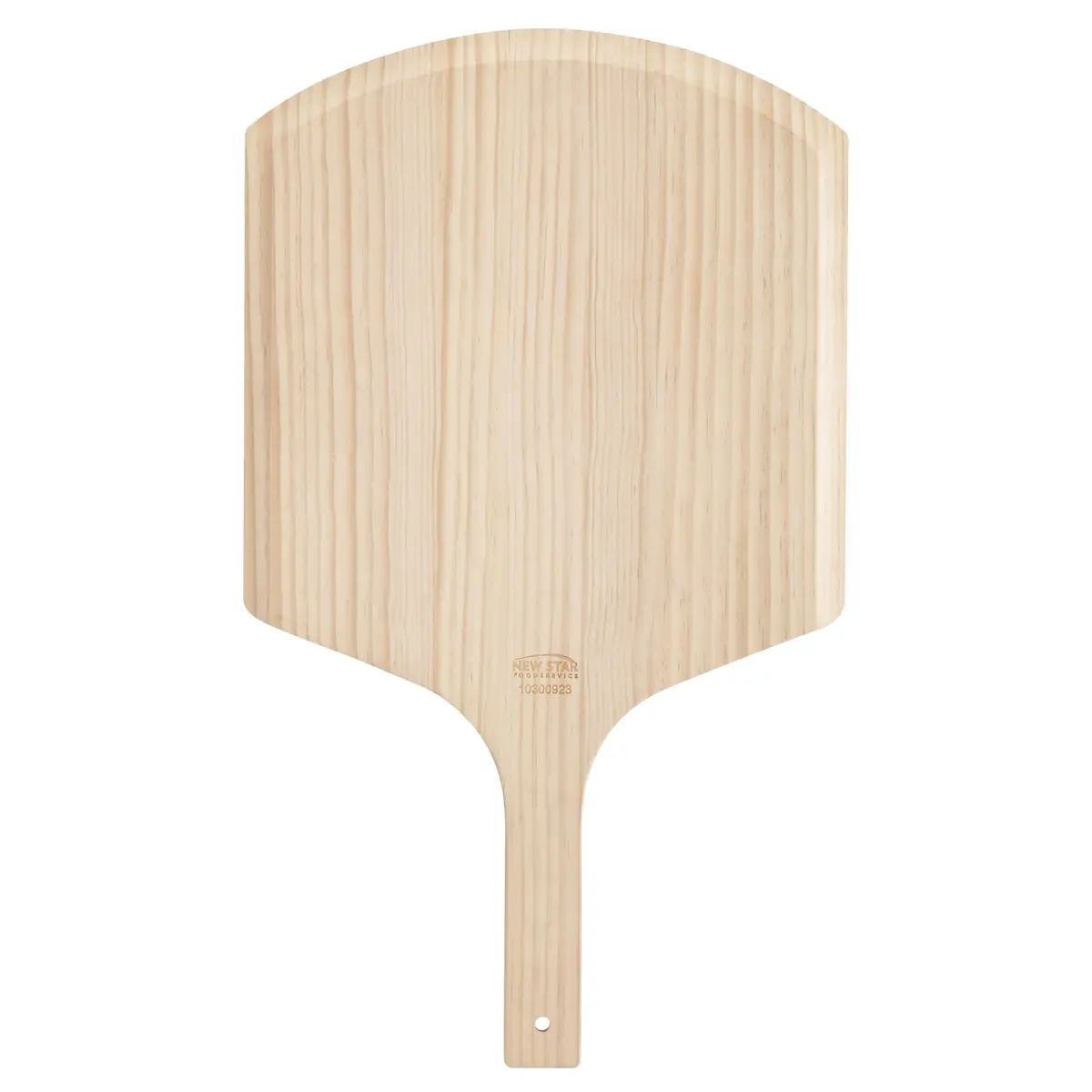 New Star Foodservice Wooden Pizza Peel 16" L x 14" W | Restaurant-Grade, 8" Wooden Handle - main product image