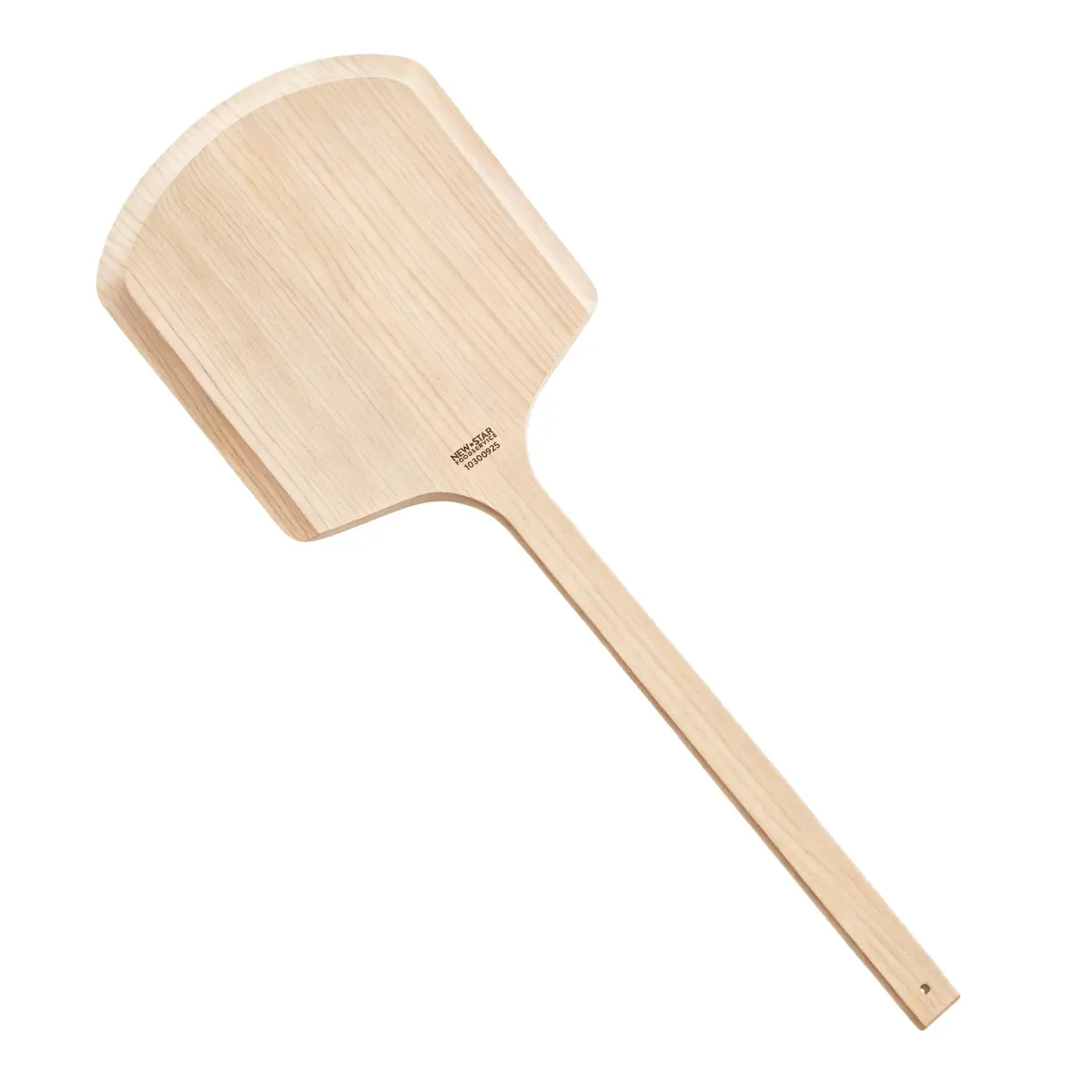 New Star Foodservice Wooden Pizza Peel 16"L x 14"W | Durable Basswood, Extended Handle - view 3