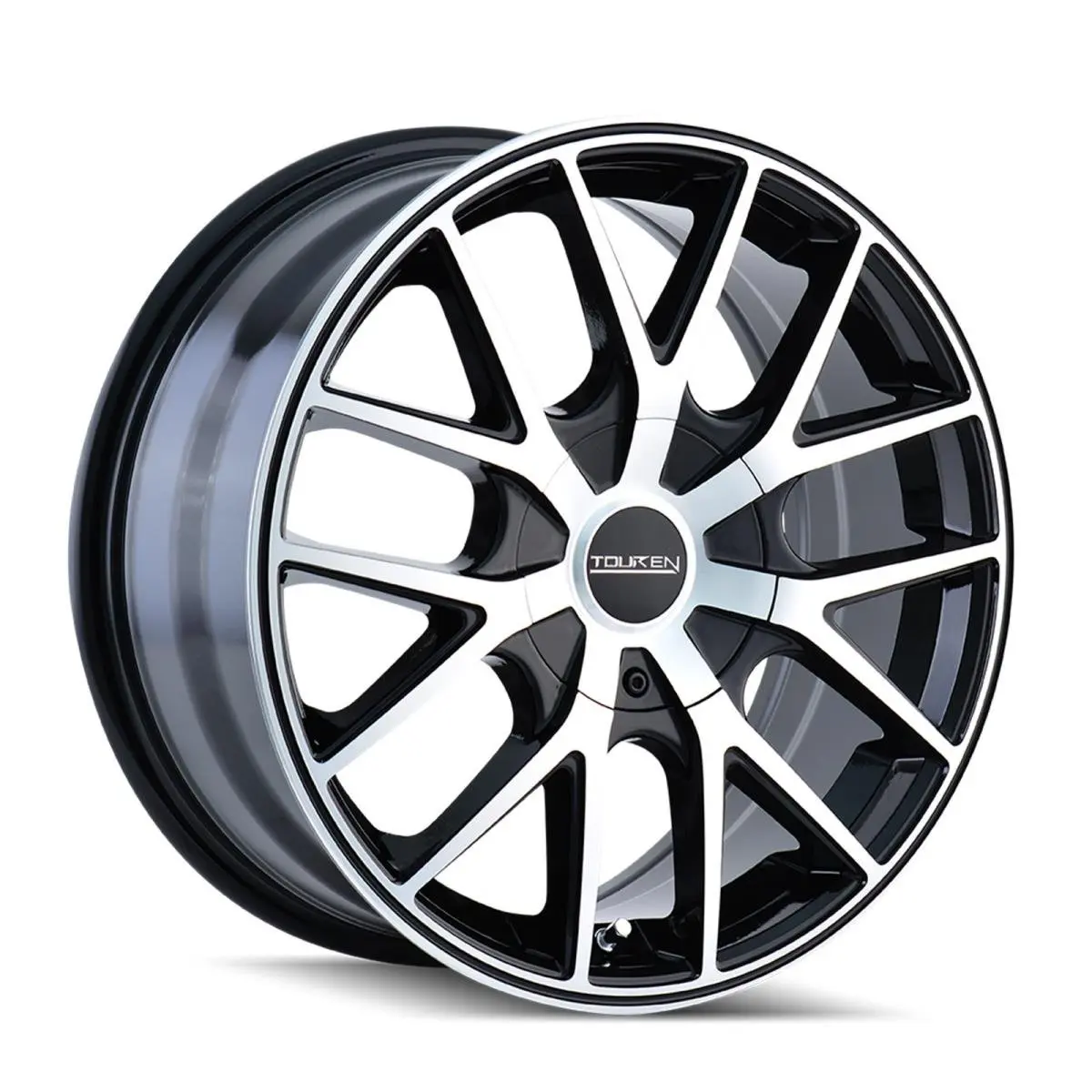 Touren TR60 18x8 Wheel | 5x110/115 Bolt Pattern, 40 Offset, Black/Machined Face/Black Ring - main product image