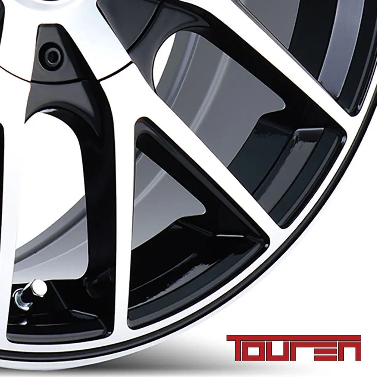 Touren TR60 18x8 Wheel | 5x110/115 Bolt Pattern, 40 Offset, Black/Machined Face/Black Ring - view 3