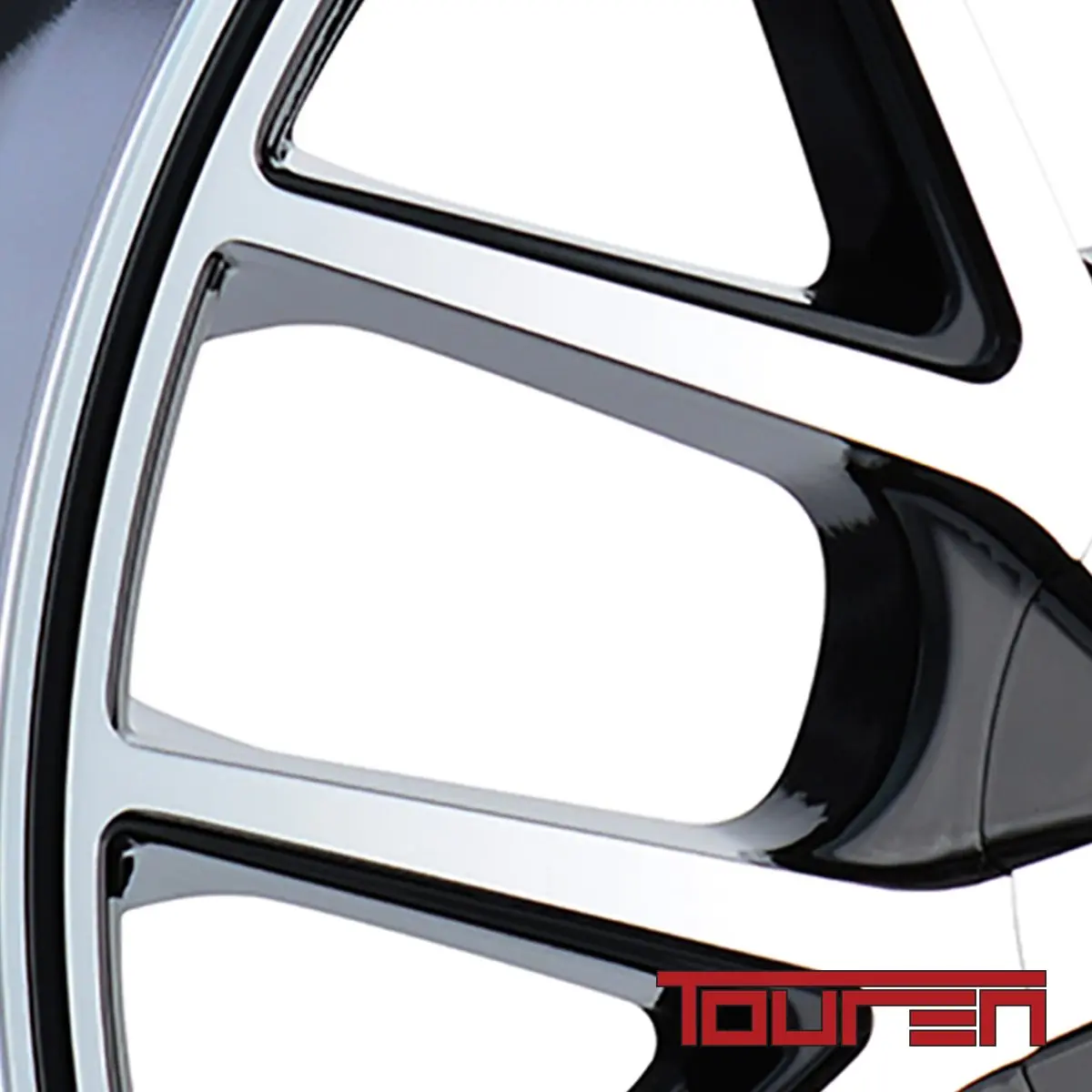 Touren TR60 18x8 Wheel | 5x110/115 Bolt Pattern, 40 Offset, Black/Machined Face/Black Ring - view 4