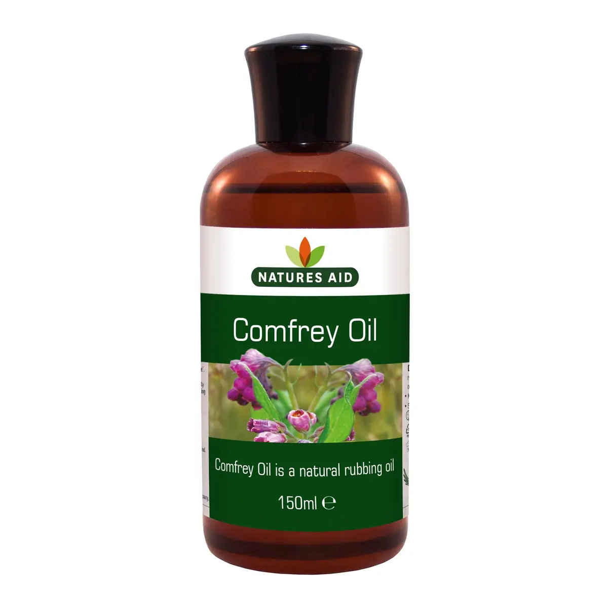 Natures Aid Comfrey Oil - 150ml | Natural Skin & Muscle Rubbing Oil, Vegan, Made in UK, Suitable for Sensitive & Dry Skin - main product image
