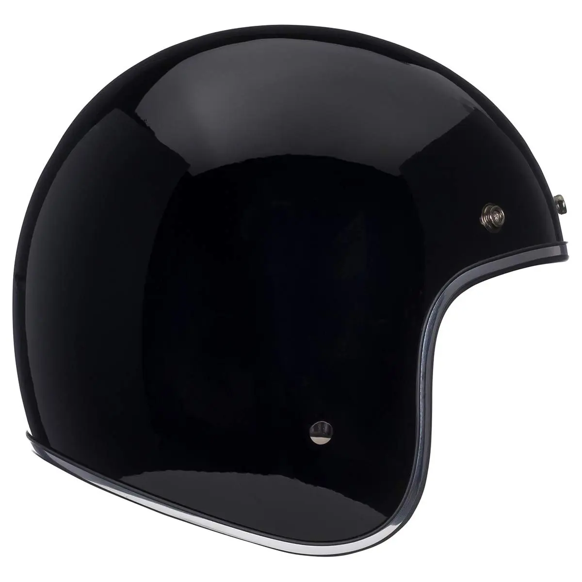 BELL Custom 500 Open Face Motorcycle Helmet - Black, Small | Classic Lightweight DOT Certified - main product image