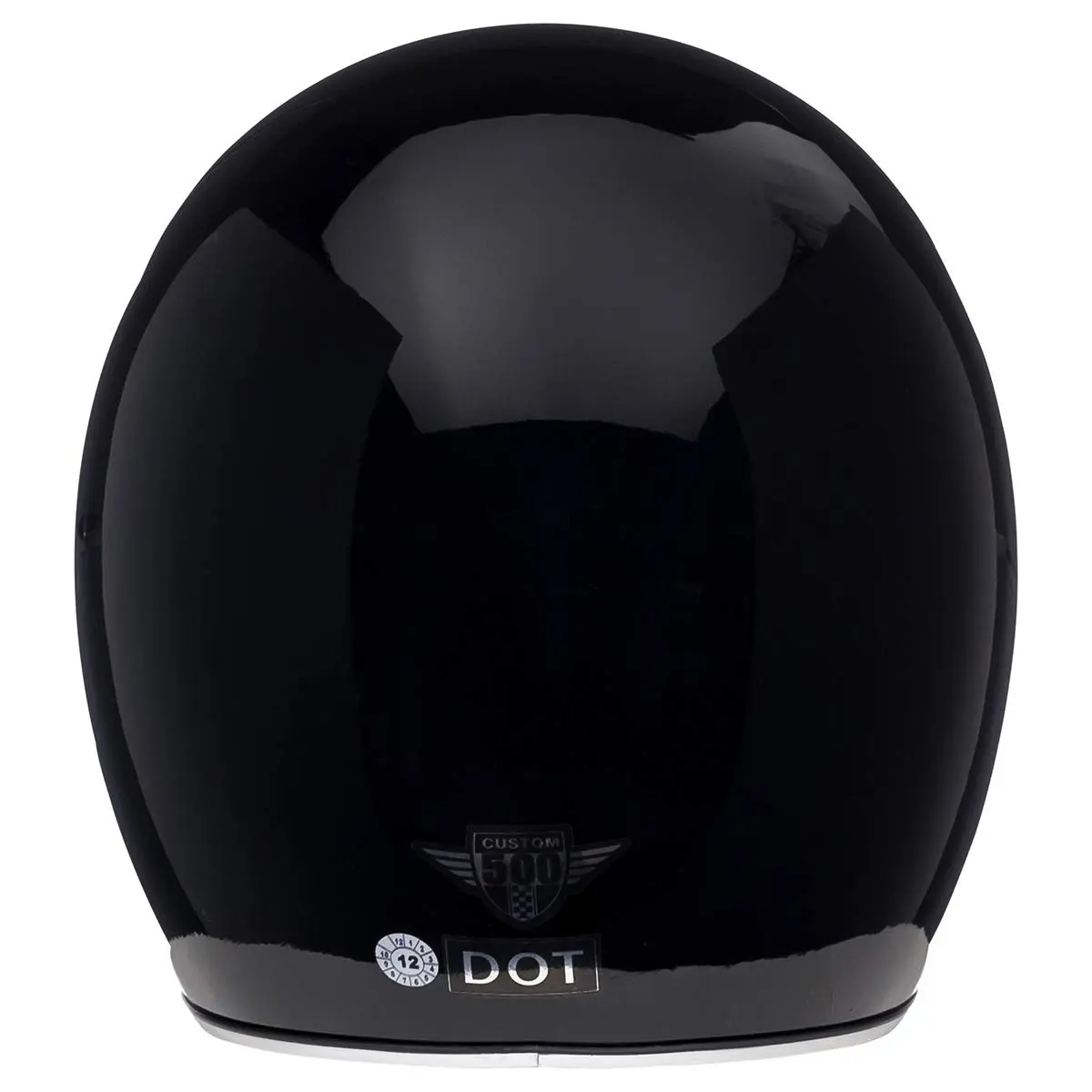 BELL Custom 500 Open Face Motorcycle Helmet - Black, Small | Classic Lightweight DOT Certified - view 5