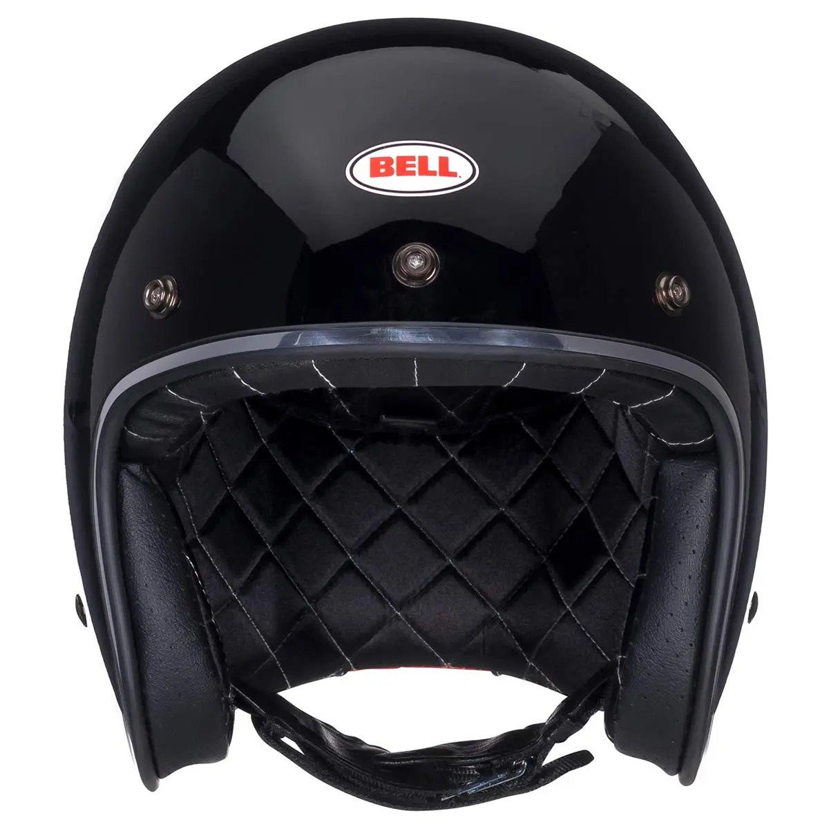 BELL Custom 500 Open Face Motorcycle Helmet - Black, Small | Classic Lightweight DOT Certified - view 2