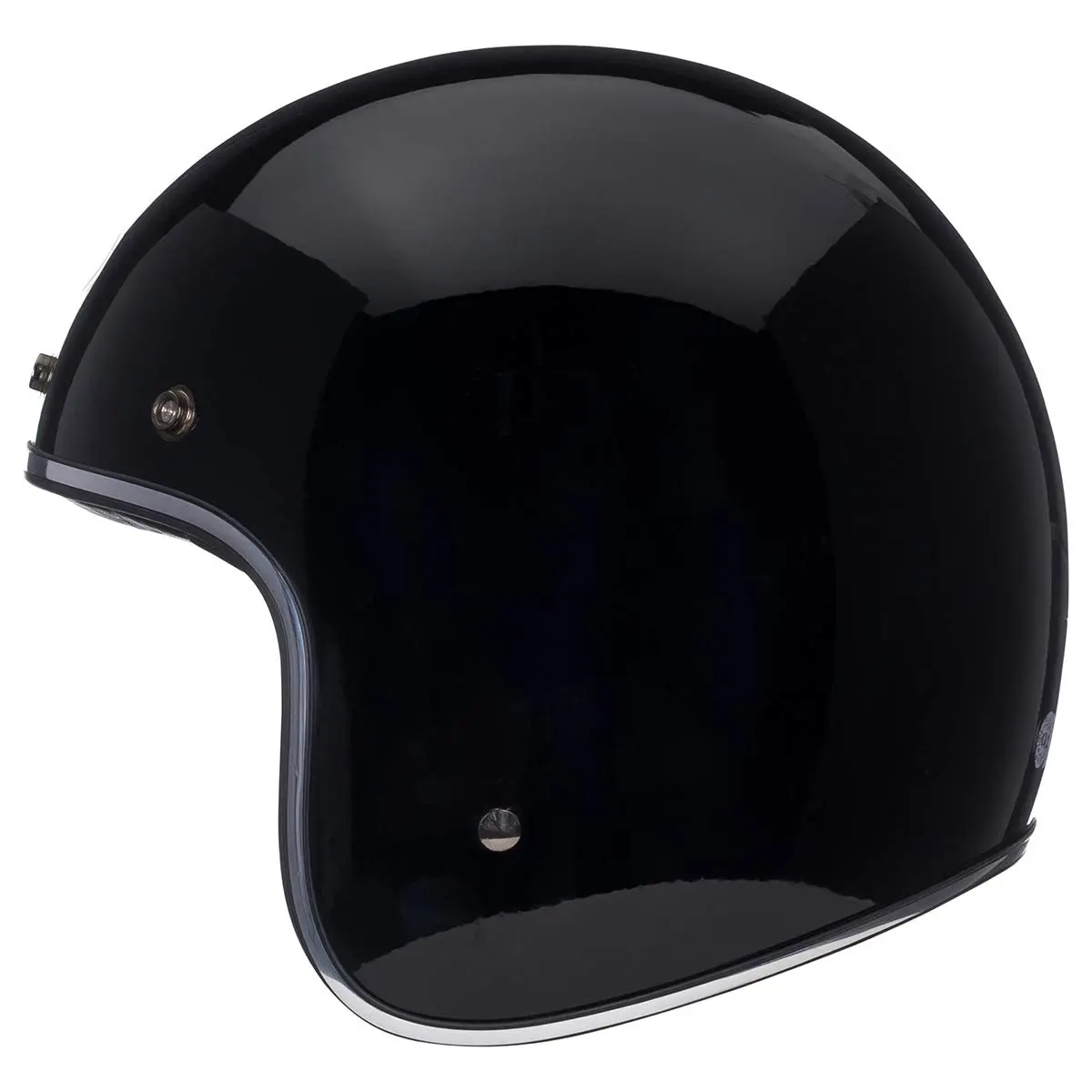 BELL Custom 500 Open Face Motorcycle Helmet - Black, Small | Classic Lightweight DOT Certified - view 4