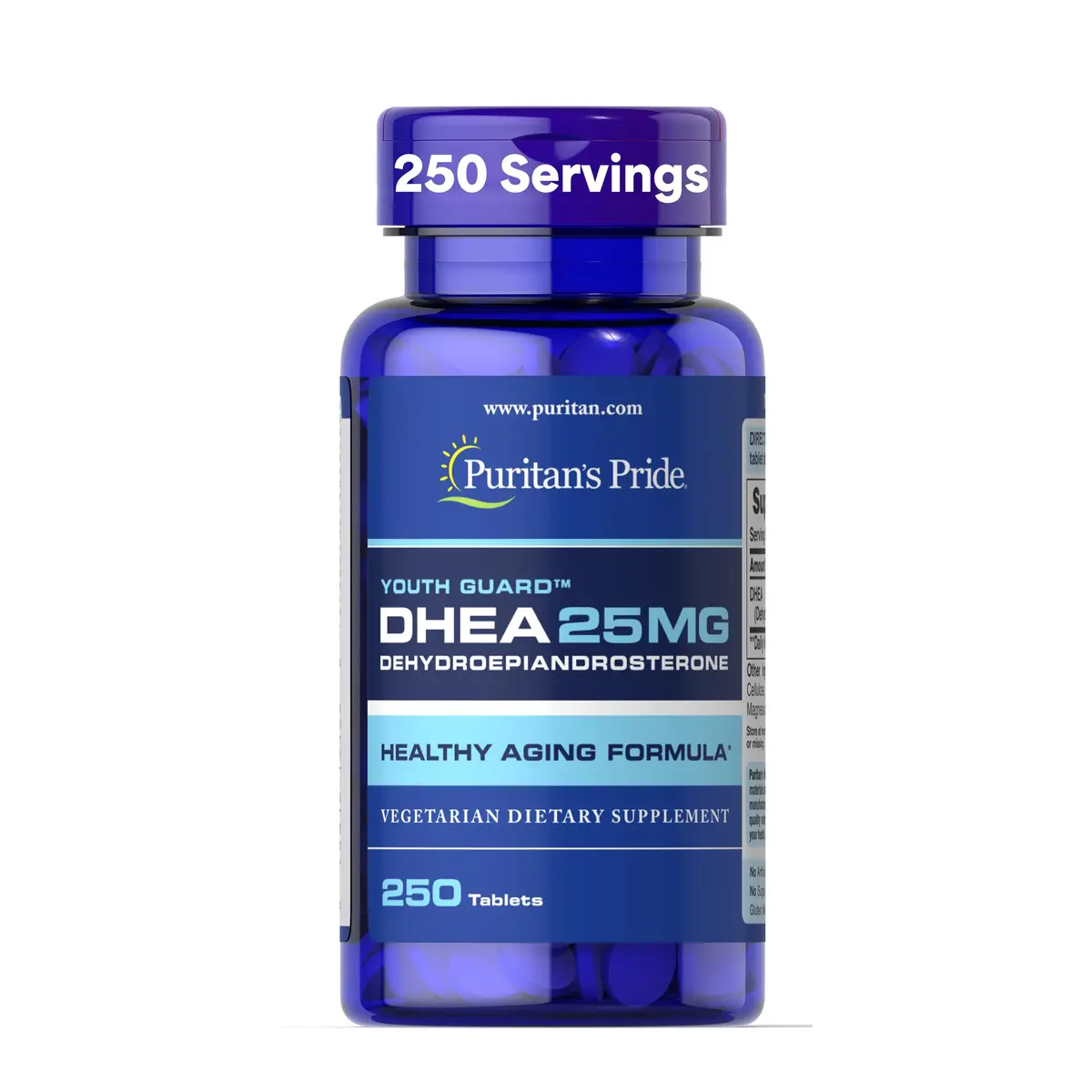 Puritan's Pride Youth Guard™ DHEA 25mg | Supports Healthy Aging & Hormone Balance - main product image