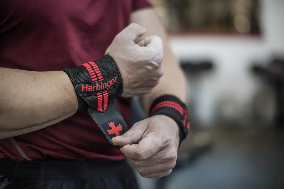 Harbinger Red Line 18-Inch Weightlifting Wrist Wraps (Pair) | Competition Grade Elastic for Maximum Stability - view 6