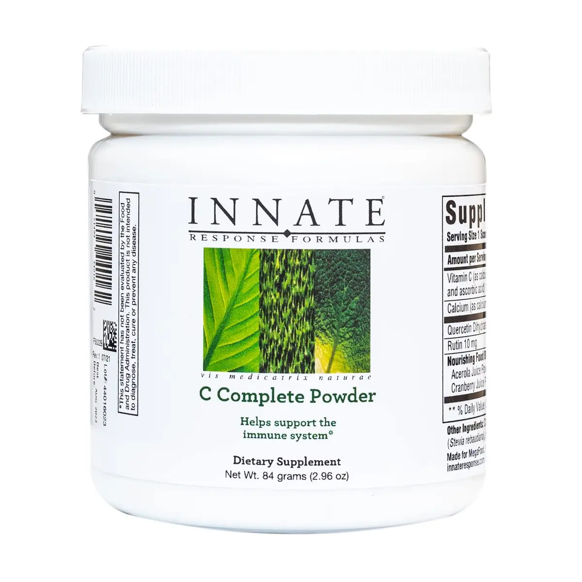Innate Response Formulas C Complete Powder, Drink Mix, 30 Servings | Immune Support with Vitamin C & Whole Foods - main product image