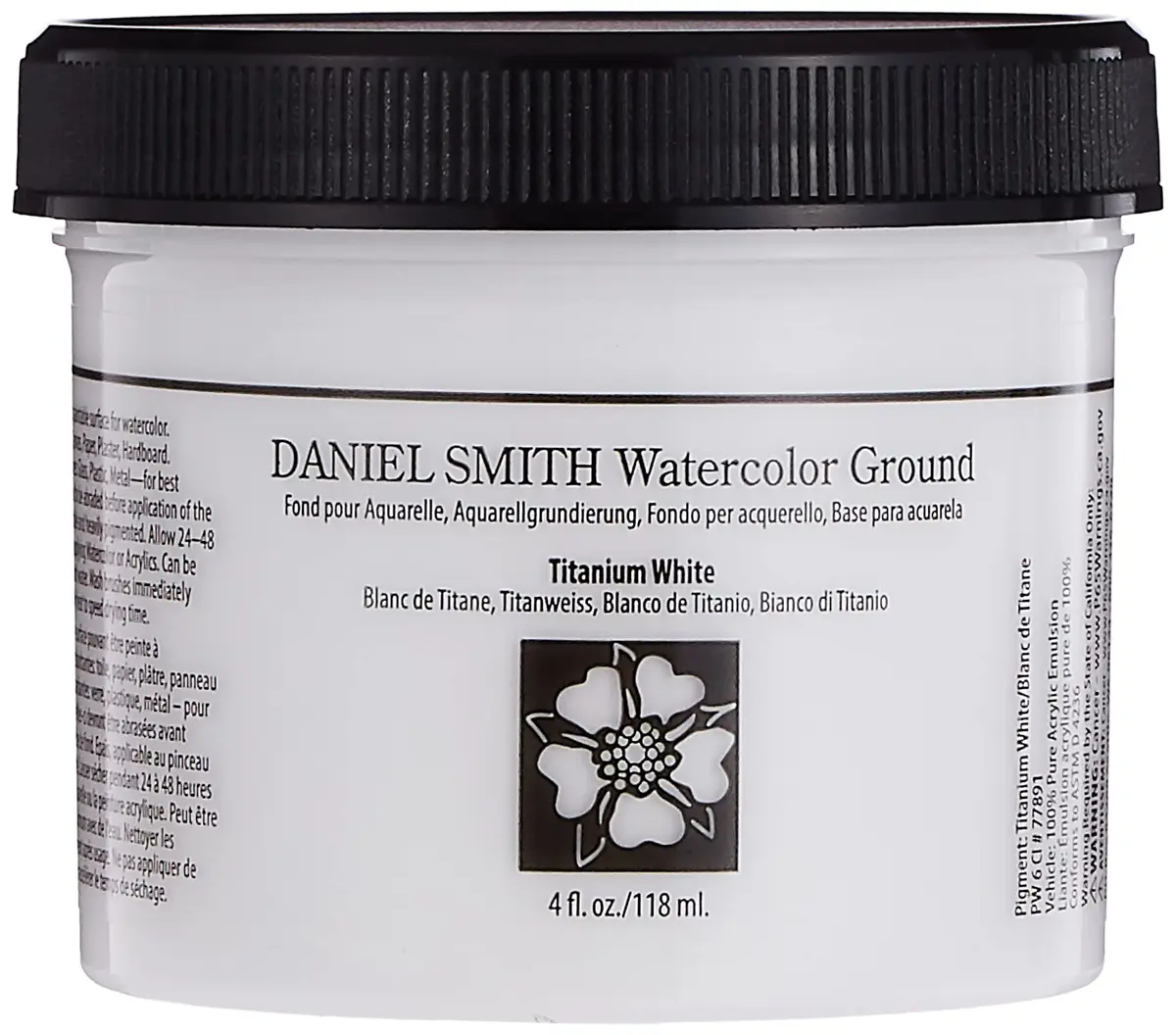 Daniel Smith Watercolor Ground 4oz Jar | Titanium White for Watercolor Artists in India - main product image