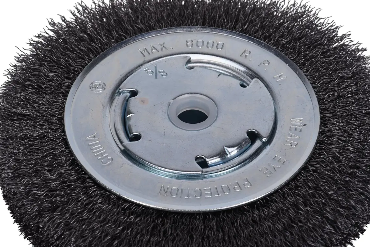 Century Drill & Tool 76864 Wide Face 6" Crimped Wire Wheel for Bench Grinder - view 3