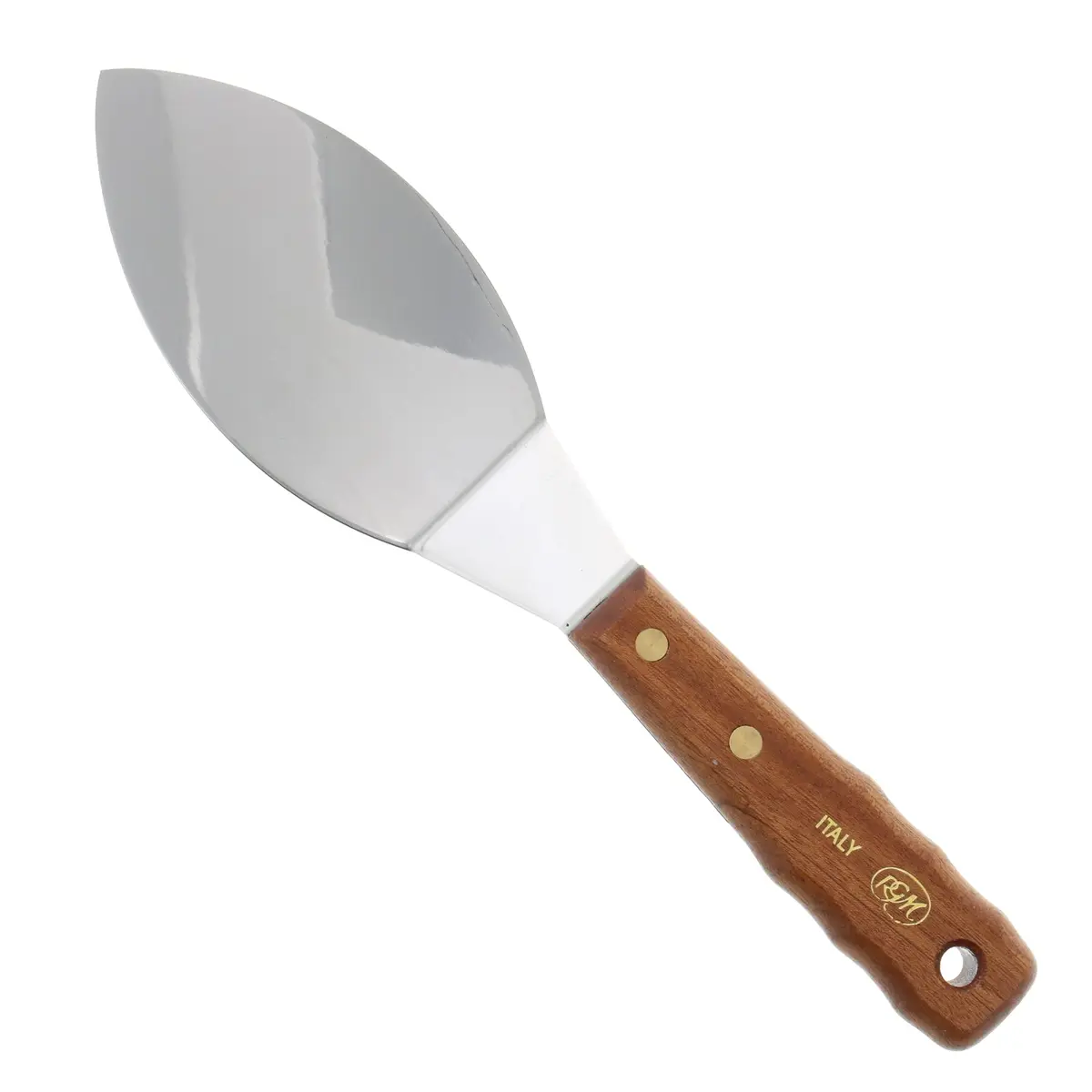 RGM Large Painting Spatula #8006 Multicolor | Handcrafted Italian Steel Blade & Bubinga Wood Handle - main product image