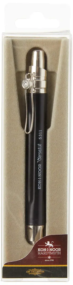 Koh-I-Noor Hardtmuth Lead Holder 5.6mm x 80mm | Metal Barrel, Built-in Sharpener, 1 Each - view 3